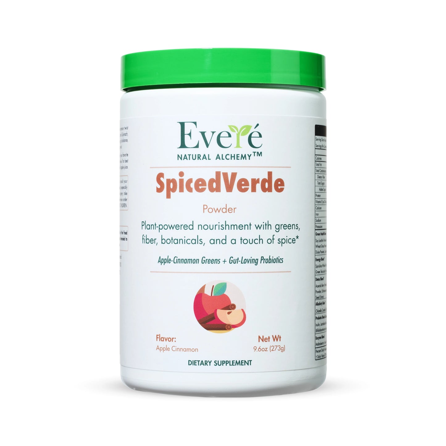 SpicedVerde – Apple Cinnamon Turnover Greens Powder (Net Weight 9.6oz)