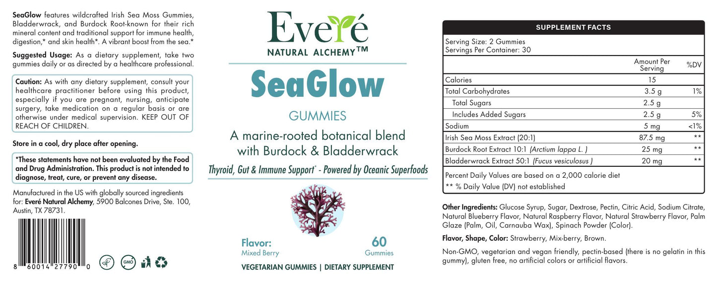 SeaGlow - Irish Sea Moss Gummies