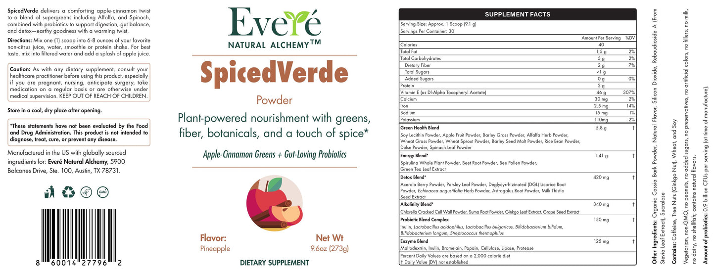 SpicedVerde – Apple Cinnamon Turnover Greens Powder