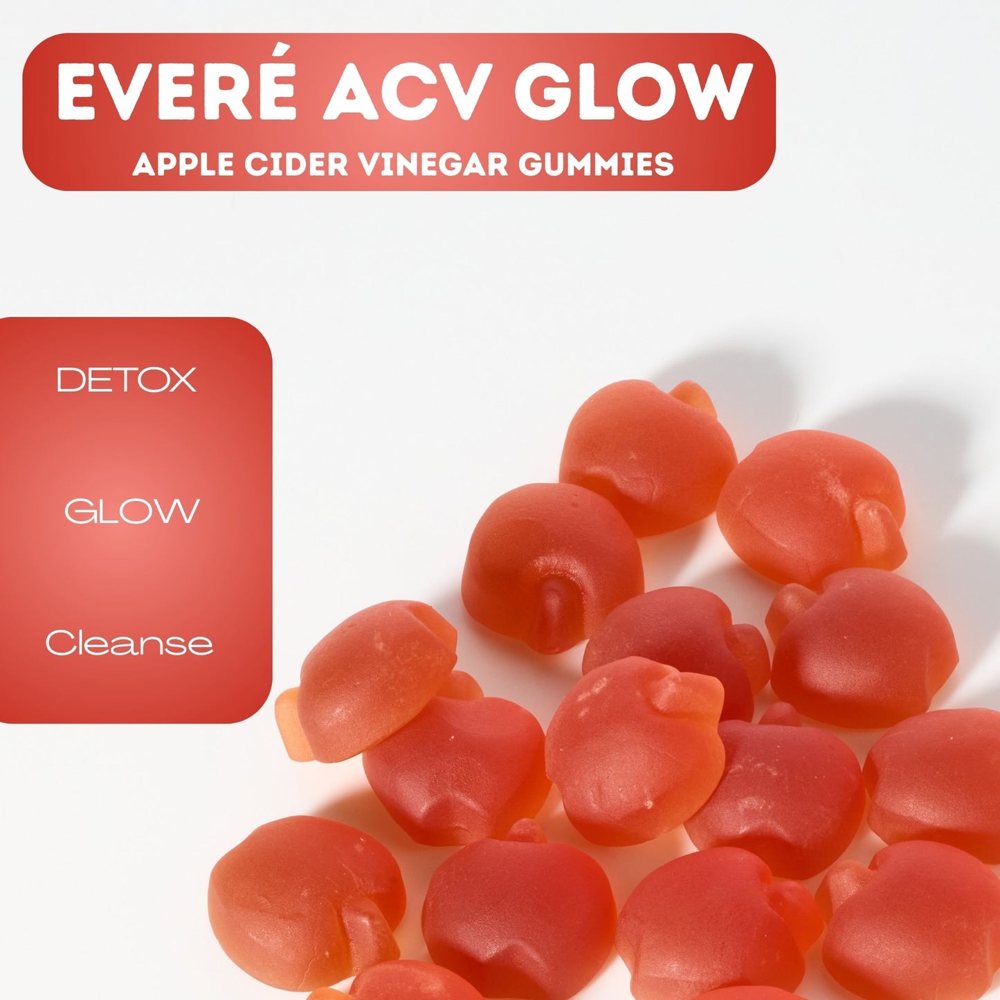 Everé ACV Glow - Apple Cider Vinegar Gummies (60 Gummies)
